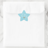 Blue Star Shape Baby Duschkleber Corgi Design Stern-Aufkleber (Tasche)