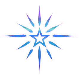 Blue Star Shine Minimalistische Tasse | Glow Art