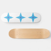 Blue Star Skateboard (Horizontal)