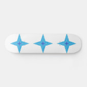 Blue Star Skateboard (Horizontal)