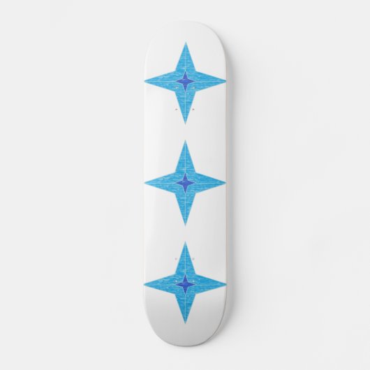 Blue Star Skateboard (Vorderseite)