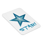 Blue Star 'STAR' flexibler Magnet weiß (Rechte Seite)