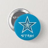 Blue Star 'STAR' Taste blau! Button (Vorne & Hinten)