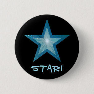 Blue Star 'STAR' Taste schwarz Button