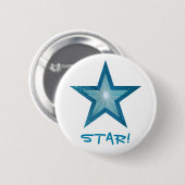 Blue Star 'STAR' Taste weiß Button (Vorne & Hinten)