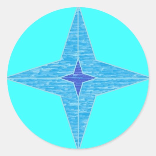Blue Star Stickers (Vorderseite)