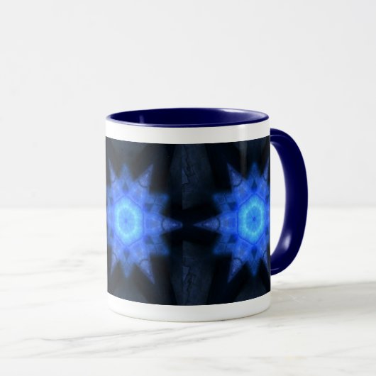 Blue Star Tasse (VorderseiteRechts)