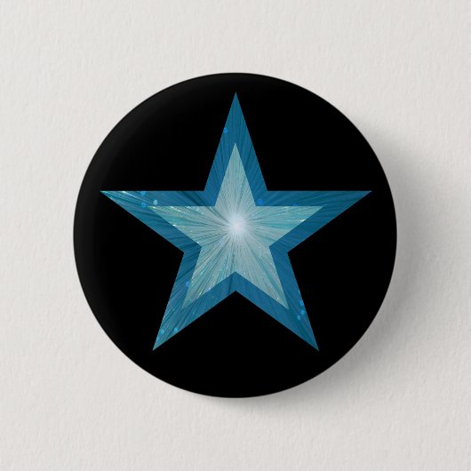Blue Star-Taste schwarz Button (Vorderseite)