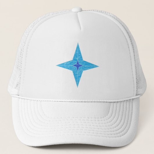 Blue Star Truckerkappe (Vorderseite)