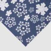 Blue Star und Snowflake Weihnachten Winter Pattern Seidenpapier (Ausschnitt)