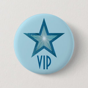 Blue Star 'VIP' button pale blue