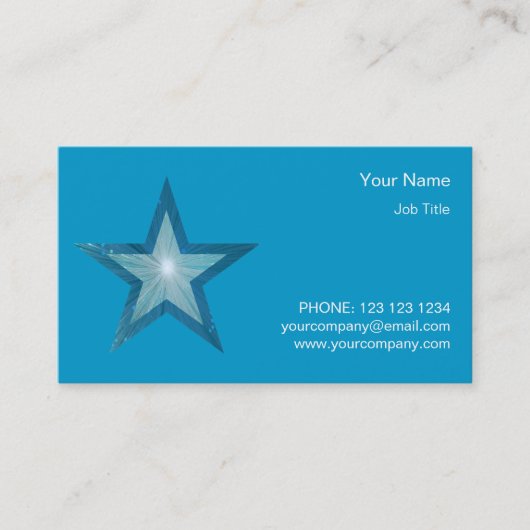 Blue Star Visitenkarte (Vorderseite)
