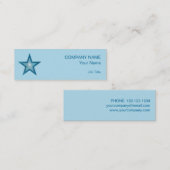 Blue Star Visitenkarte blass blass (Vorne/Hinten)