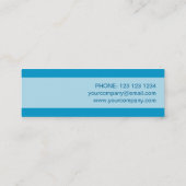 Blue Star Visitenkarte Blass Strip dünn (Rückseite)