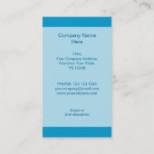 Blue Star Visitenkarte Blaue Streifen vertikal (Rückseite)