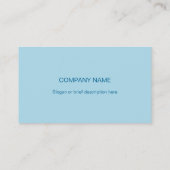 Blue Star Visitenkarte Side Star Blassblau (Rückseite)