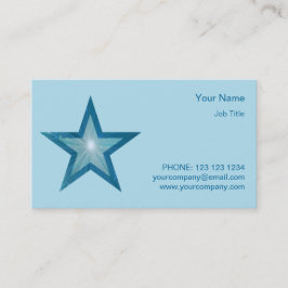 Blue Star Visitenkarte Side Star Blassblau