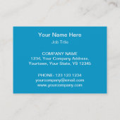 Blue-Star-Visitenkarten-Vorlage Visitenkarte (Rückseite)