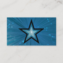 Blue Star Visitenkartenvorlage schwarz Visitenkarte