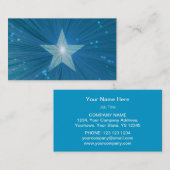 Blue Star-Visitenkartenvorlage Visitenkarte (Vorne/Hinten)