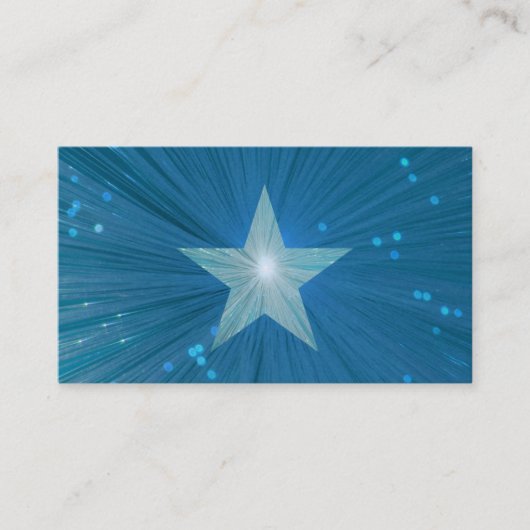 Blue Star-Visitenkartenvorlage Visitenkarte (Vorderseite)