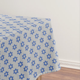 Blue Star von David auf Matte Silver Tischdecke