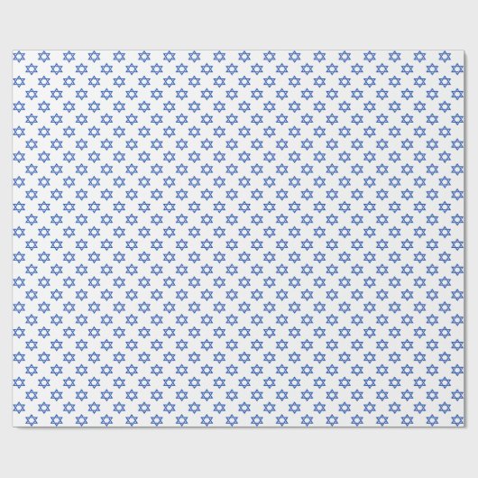 Blue Star von David auf White Geschenkpapier (Flach)