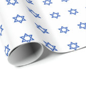 Blue Star von David auf White Geschenkpapier (Rolleneckpunkt)