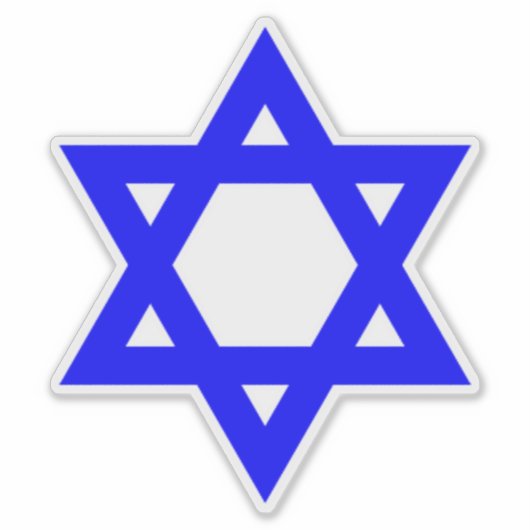 Blue Star von David Aufkleber (Vorderseite)