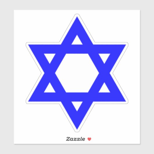 Blue Star von David Aufkleber (Blatt)