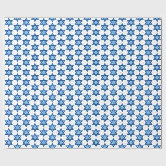Blue Star von David Hanukkah Geschenkpapier (Flach)
