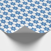 Blue Star von David Hanukkah Geschenkpapier (Ecke)