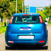 Blue Star von David, ich stehe mit Israel Autoaufkleber