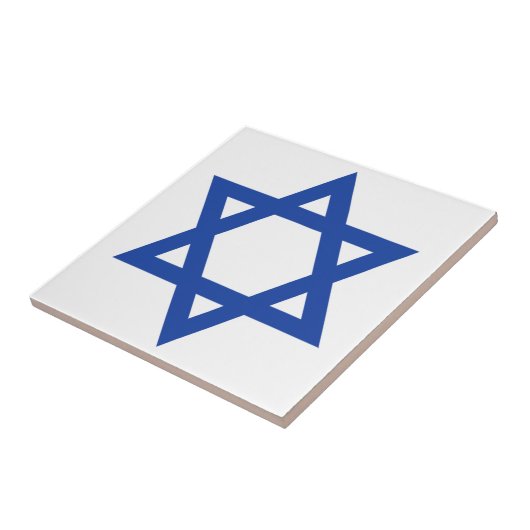 Blue Star von David Keramik Tile Fliese (Seite)