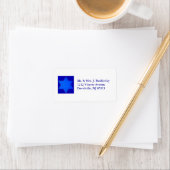Blue Star von David Label Adressaufkleber (Insitu)