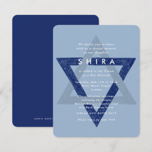 Blue Star von David Mitzvah Einladung