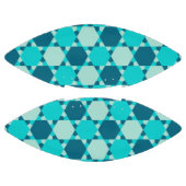 Blue Star von David Optical Illusion Pattern Football (Paneele)