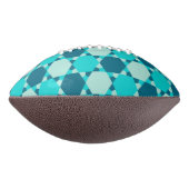 Blue Star von David Optical Illusion Pattern Football (Gedreht 90)