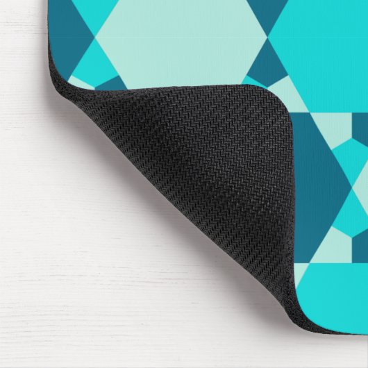 Blue Star von David Optical Illusion Pattern Mousepad (Ecke)