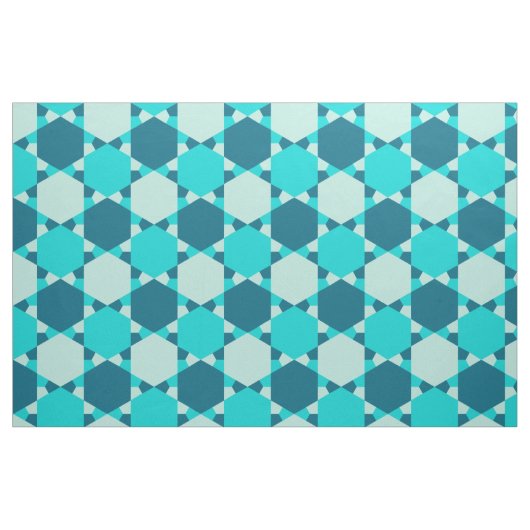 Blue Star von David Optical Illusion Pattern Stoff (Yard (91,4 cm))