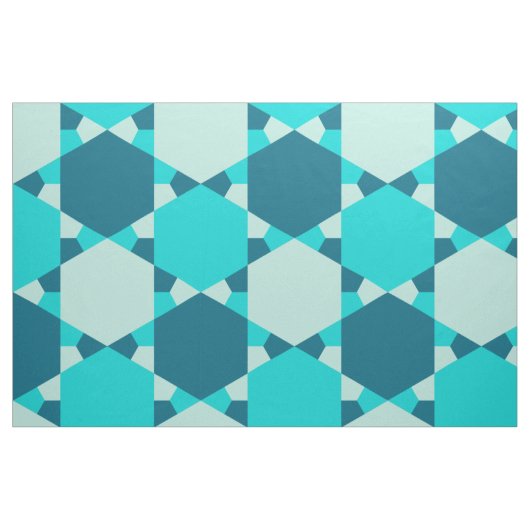 Blue Star von David Optical Illusion Pattern Stoff (Fat Quarter (45,7 x 55,9 cm))
