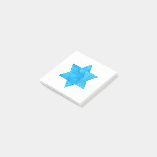 Blue Star von David Post-it Klebezettel (angewinkelt)