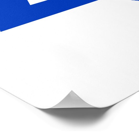 Blue Star von David Poster (Ecke)