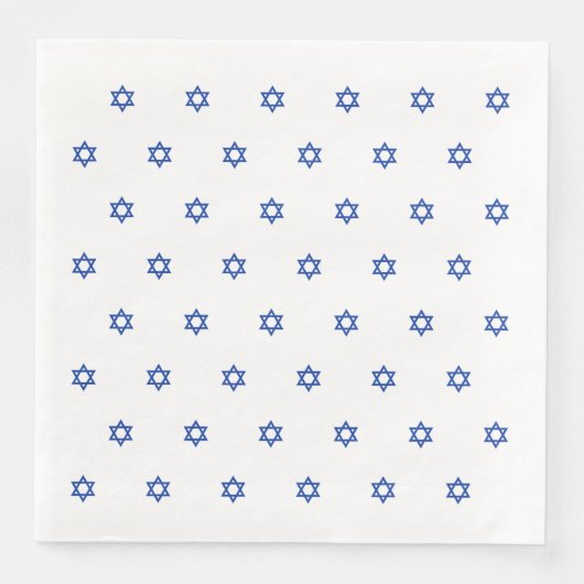 Blue Star von David White Serviette (Vorderseite)