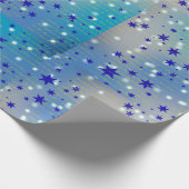 Blue Star Weihnachtsverpackung Geschenkpapier (Ecke)