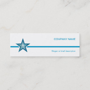 Blue Star - weiße Visitenkarte