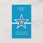 Blue Star White Line Visitenkarte (Rückseite)