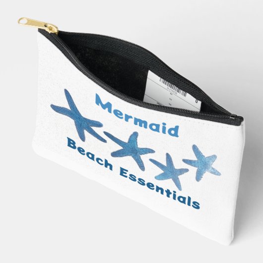Blue Starfish Beach Essentials Nautical White Zubehörtasche (Offen)