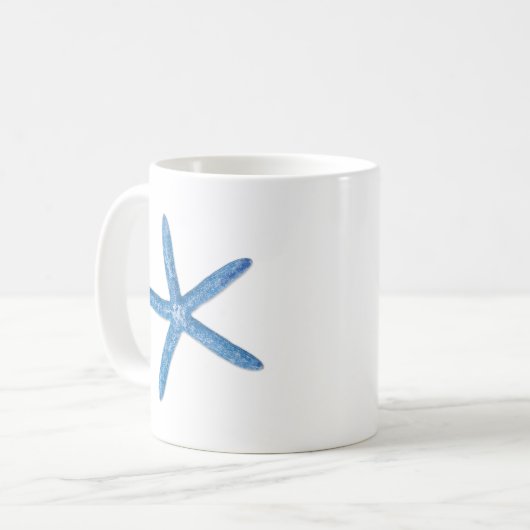 Blue Starfish Kaffeetasse (Vorderseite Links)