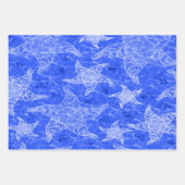 Blue Starfish Musterkollektion Geschenkpapier Set (Vorderseite 3)